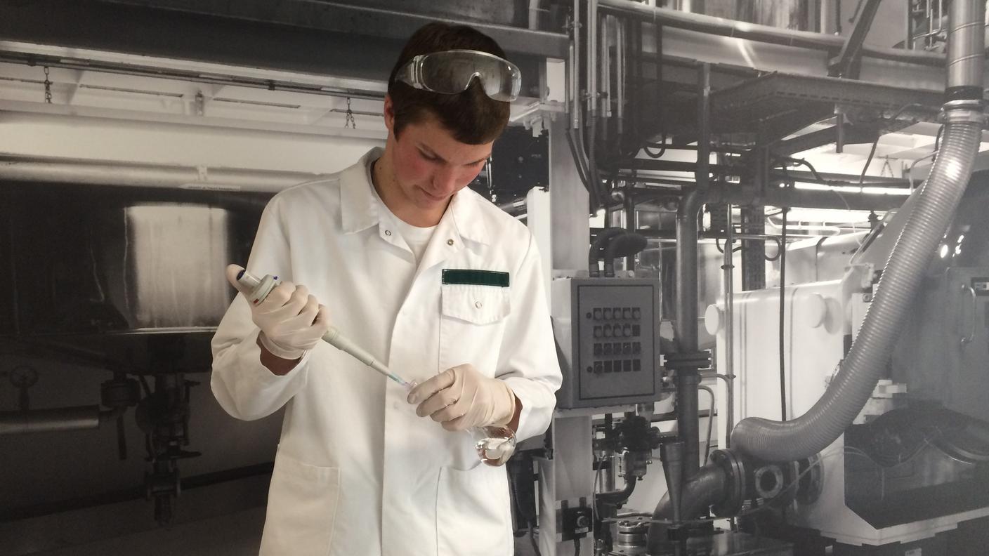 Colin, apprendista tecnologo di chimica 