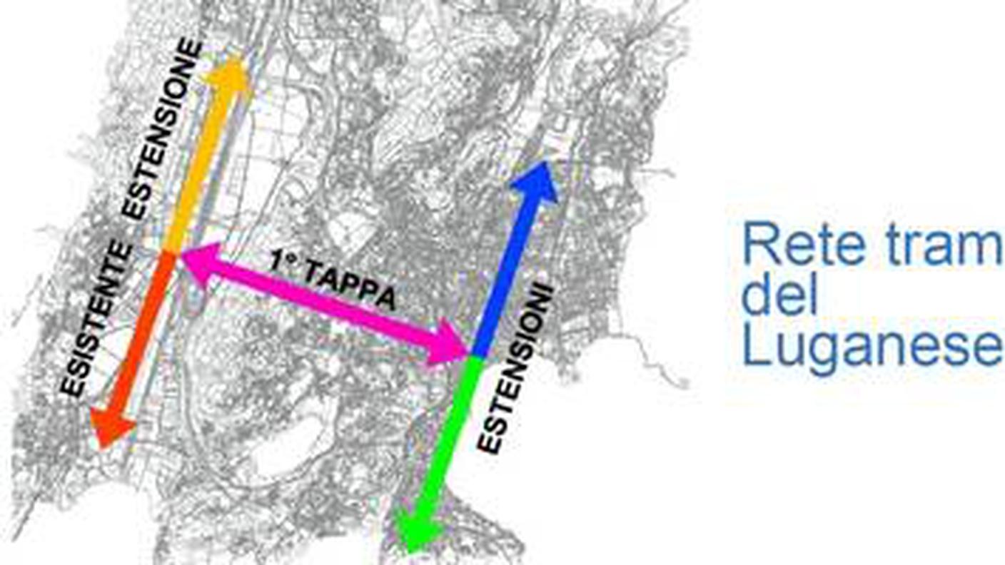 Il progetto di tram-treno del Luganese con i possibili sviluppi della rete