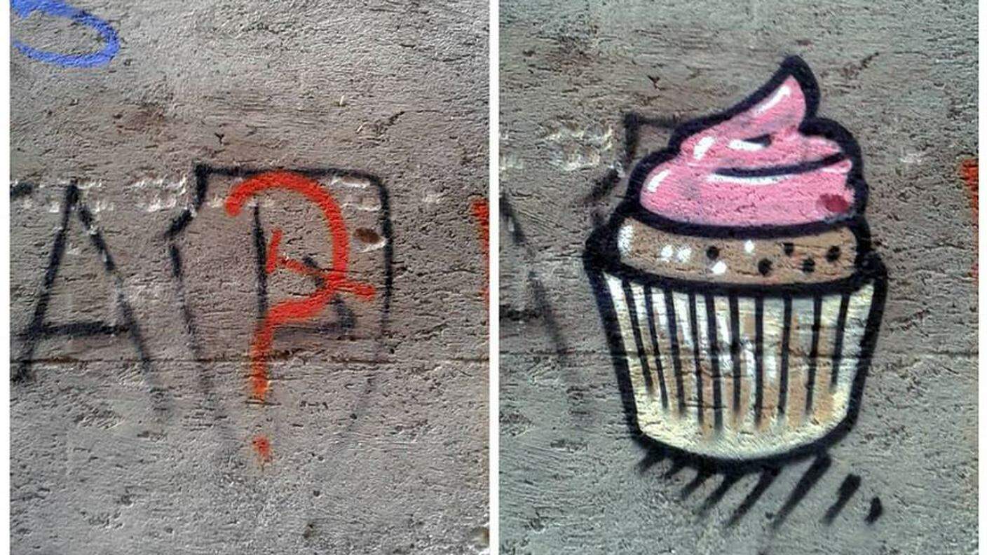 Un graffito di Cibo