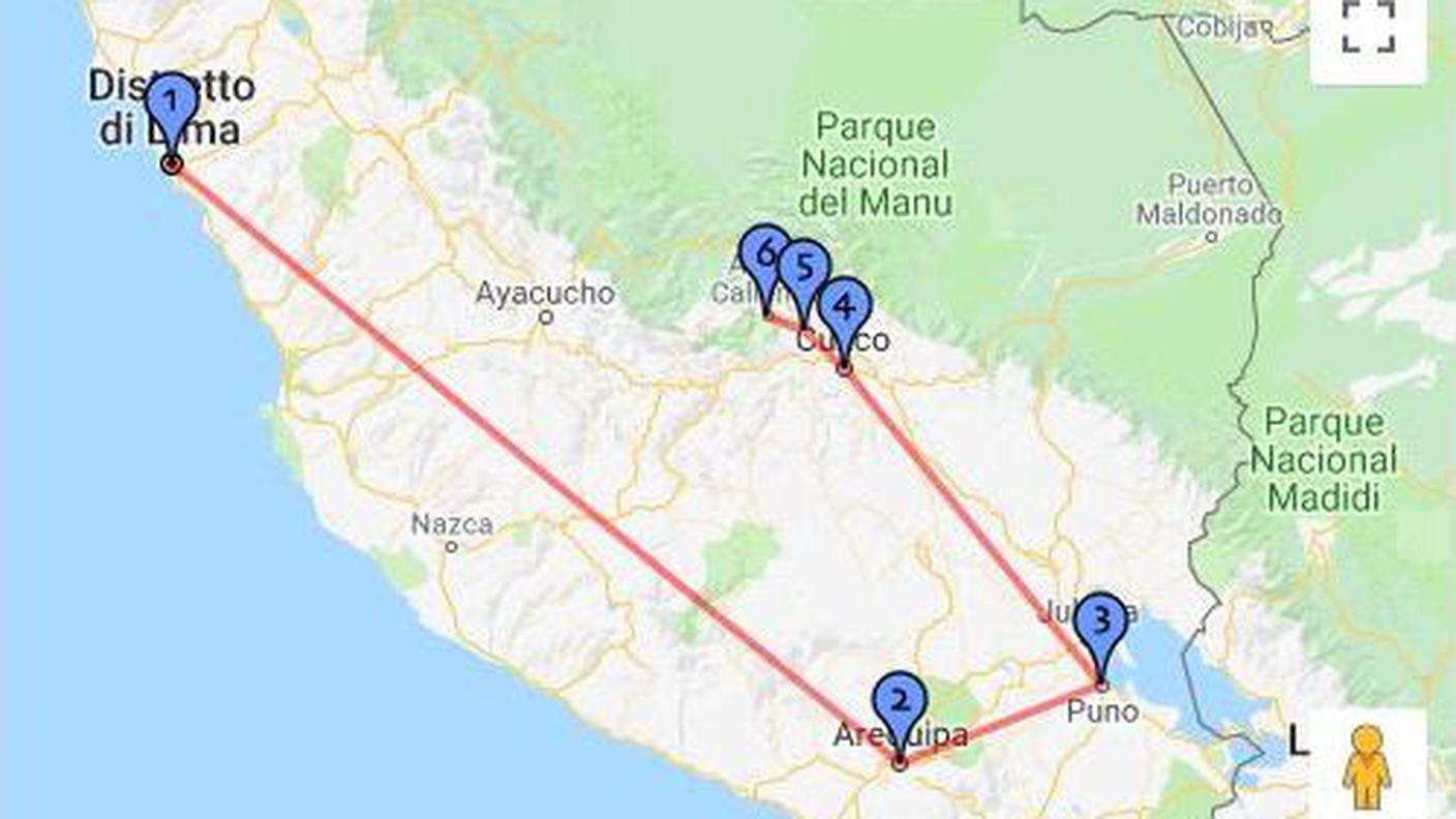 Itinerario viaggio Perù