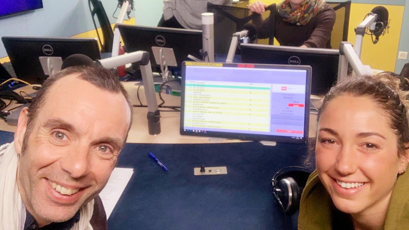 Stefano e Sabina in studio con Sandy e Marcello
