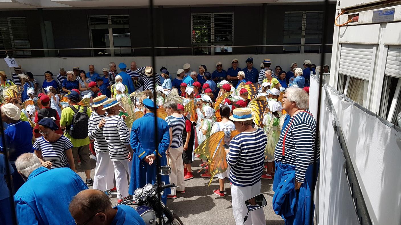 Fête des Vignerons, un momento del corteo, 18.07.19