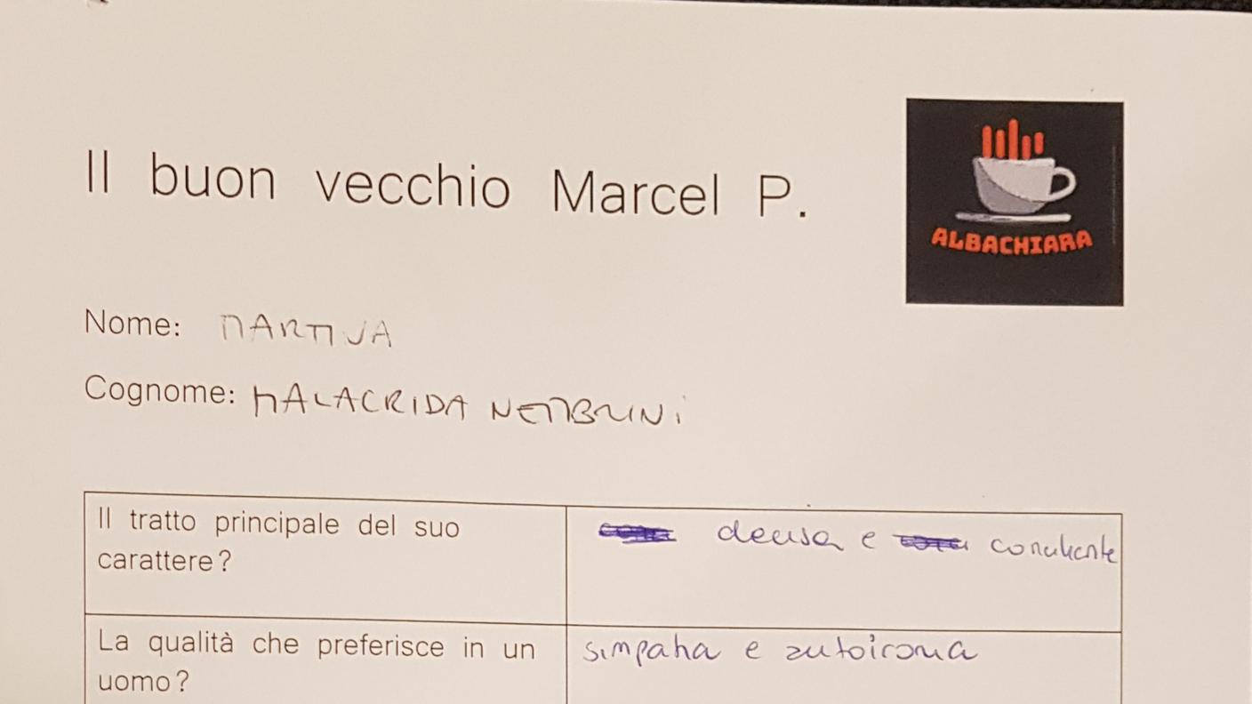 il questionario di Martina Nembrini Malacrida