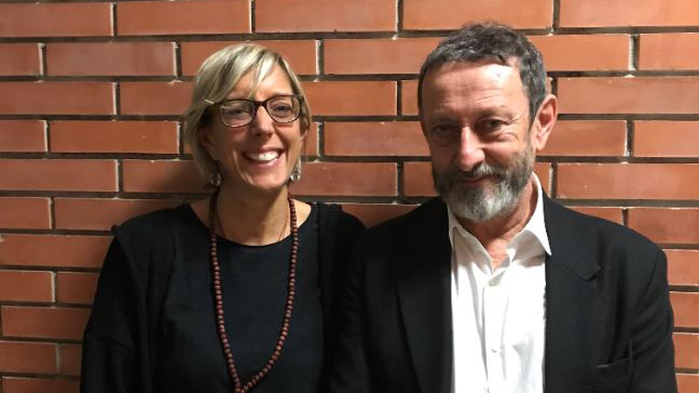 Natascia Bandecchi e Michele Serra