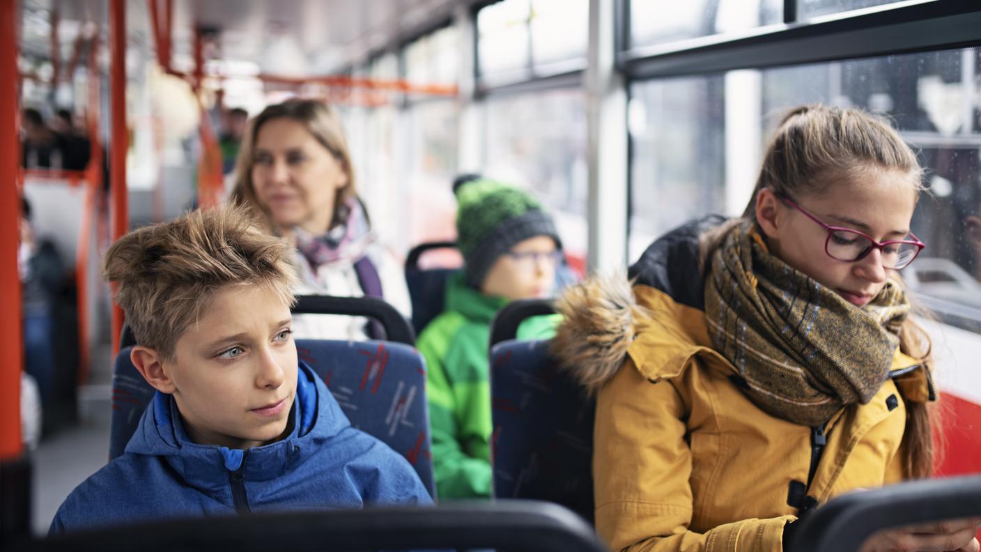 Bambini sul bus