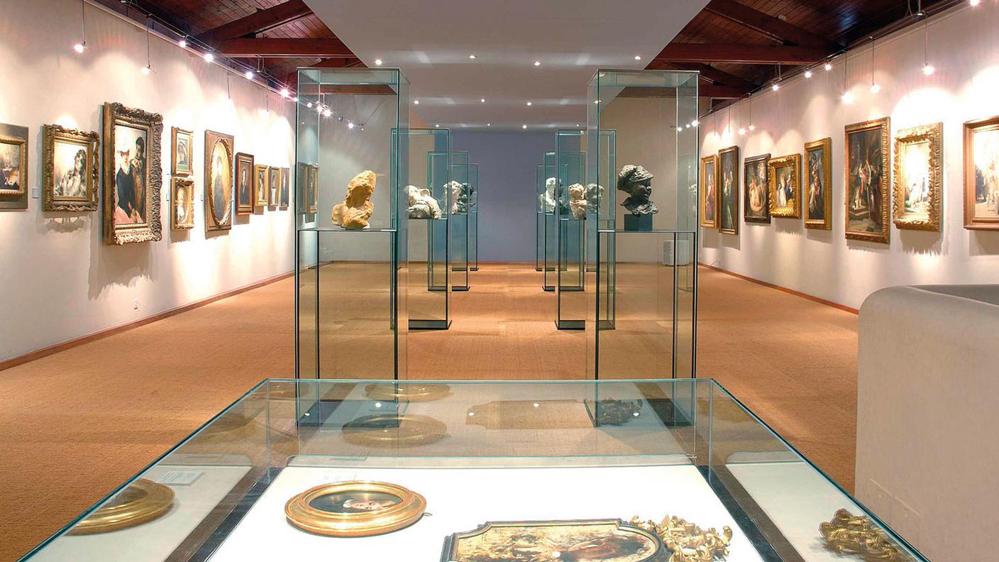Una sala della pinacoteca cantonale Giovanni Züst