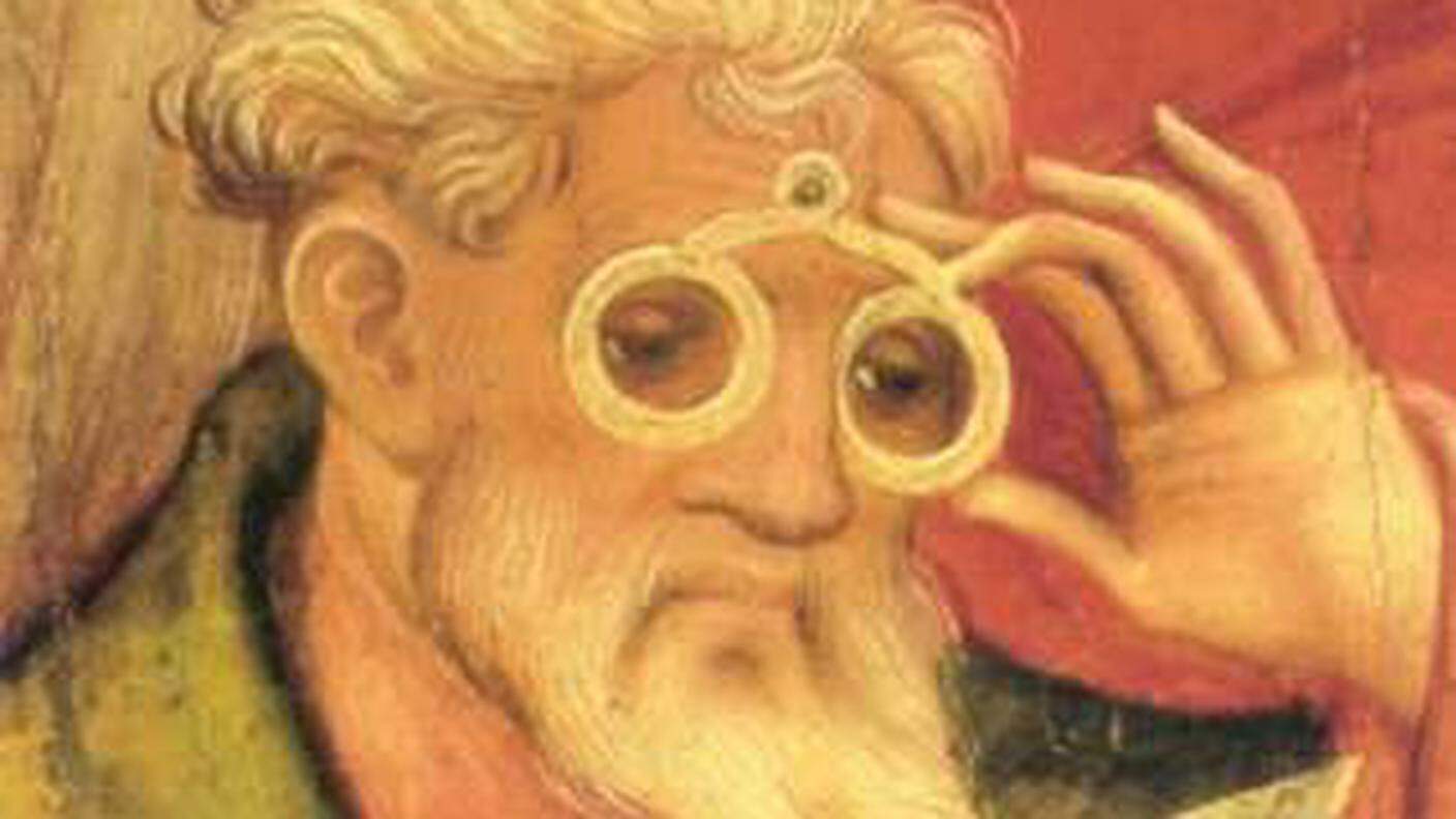 L'apostolo degli occhiali di Conrad von Soest (1403) 