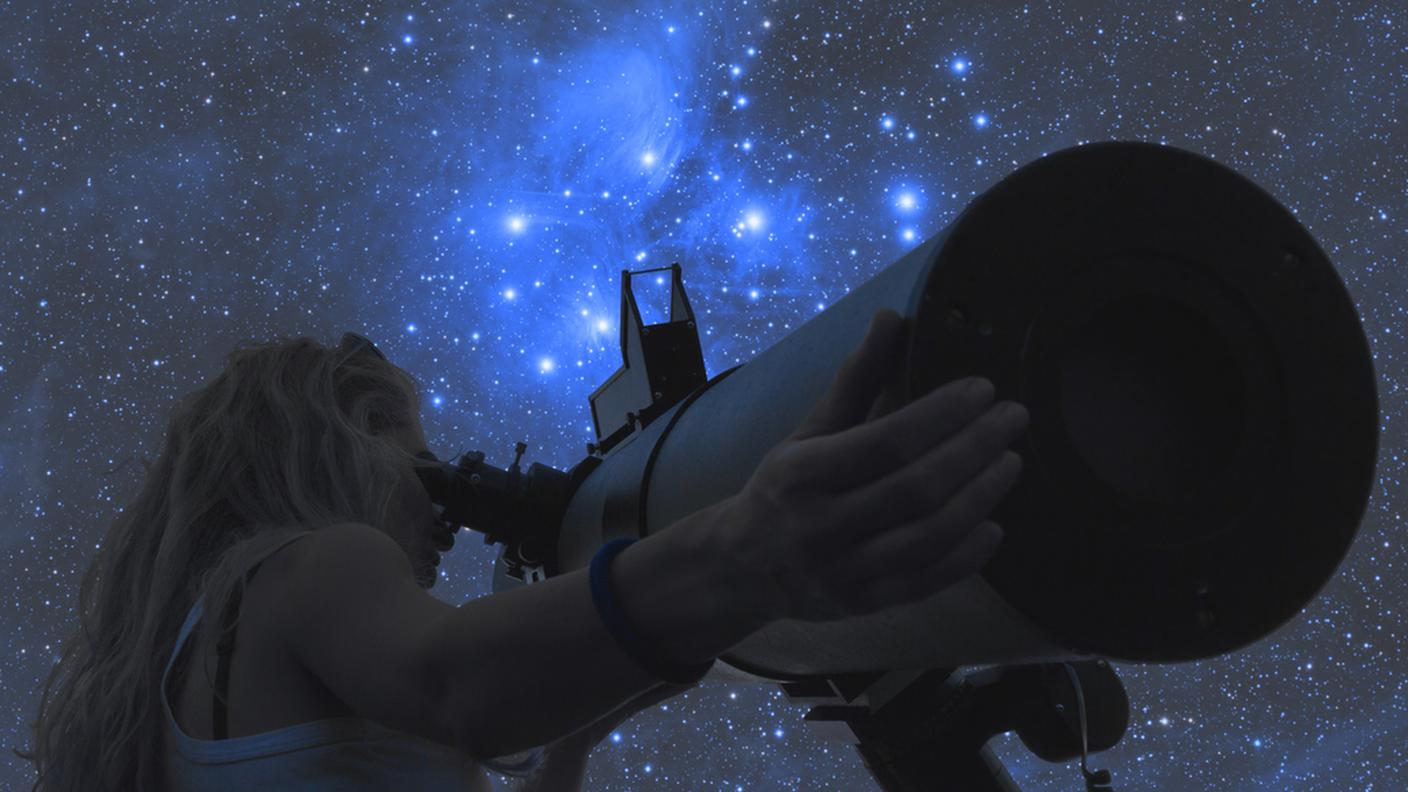 guardare le stelle, telescopio