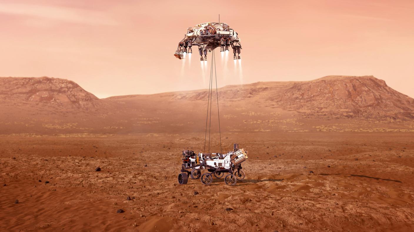 Atterraggio su marte con il Perseverance Rover della NASA