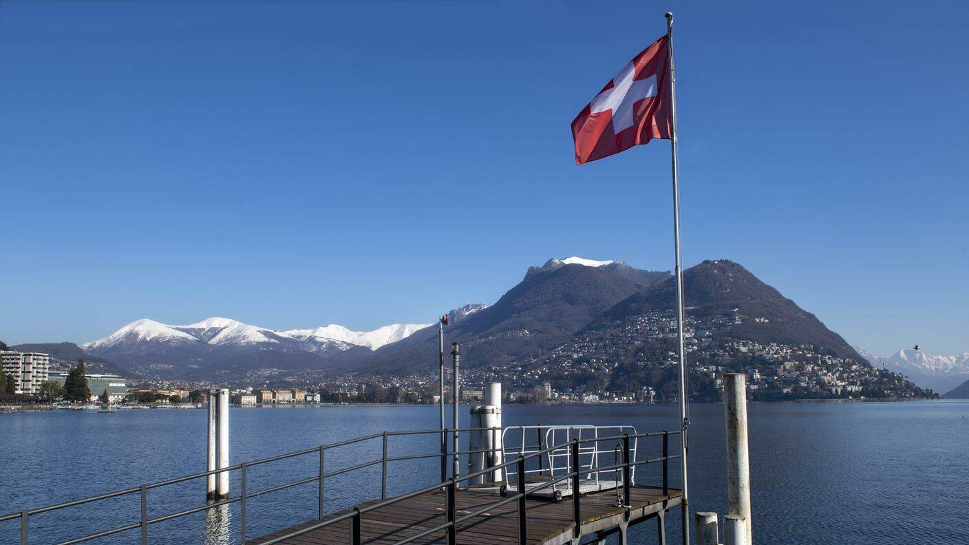 Lugano: paesaggio invernale