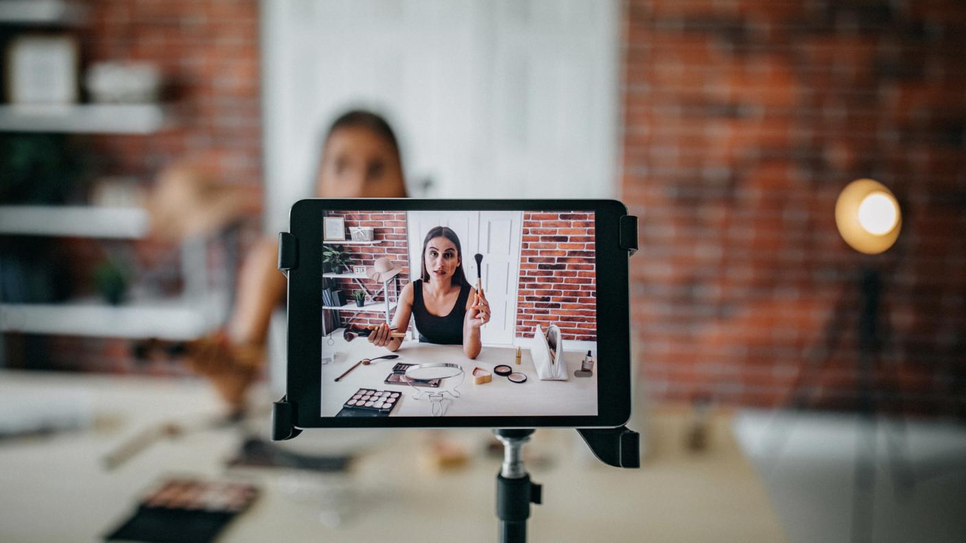 influencer, registrazione video