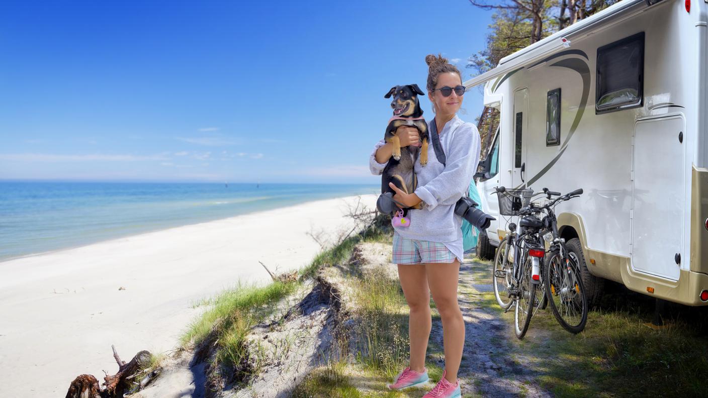 vacanze con il cane, mare, camper