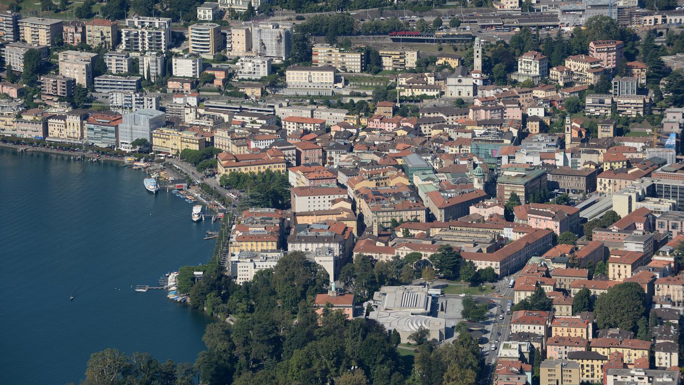Il centro di Lugano dove è avvenuta l'aggressione a sfondo sessuale