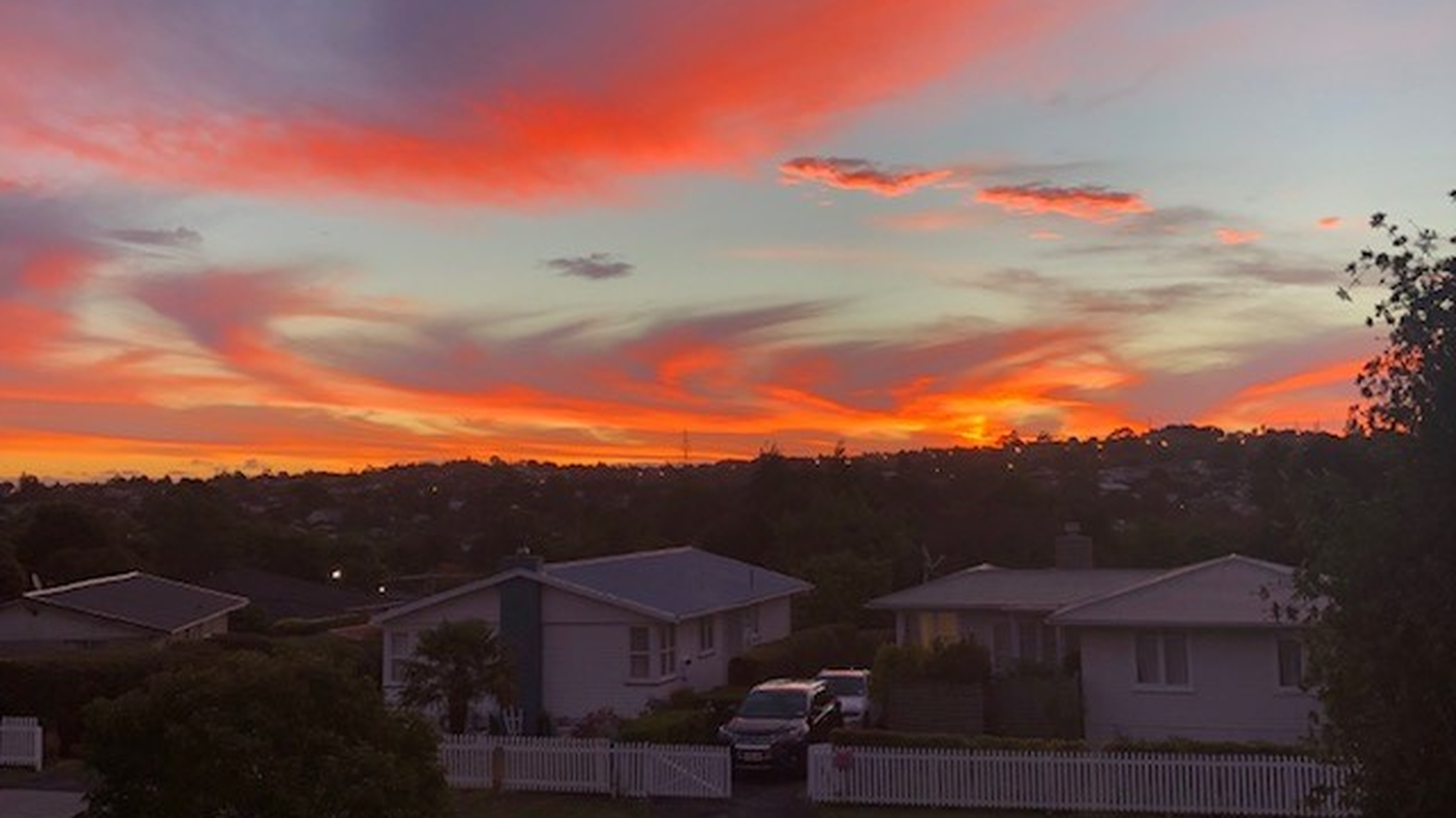 Tramonto a Auckland