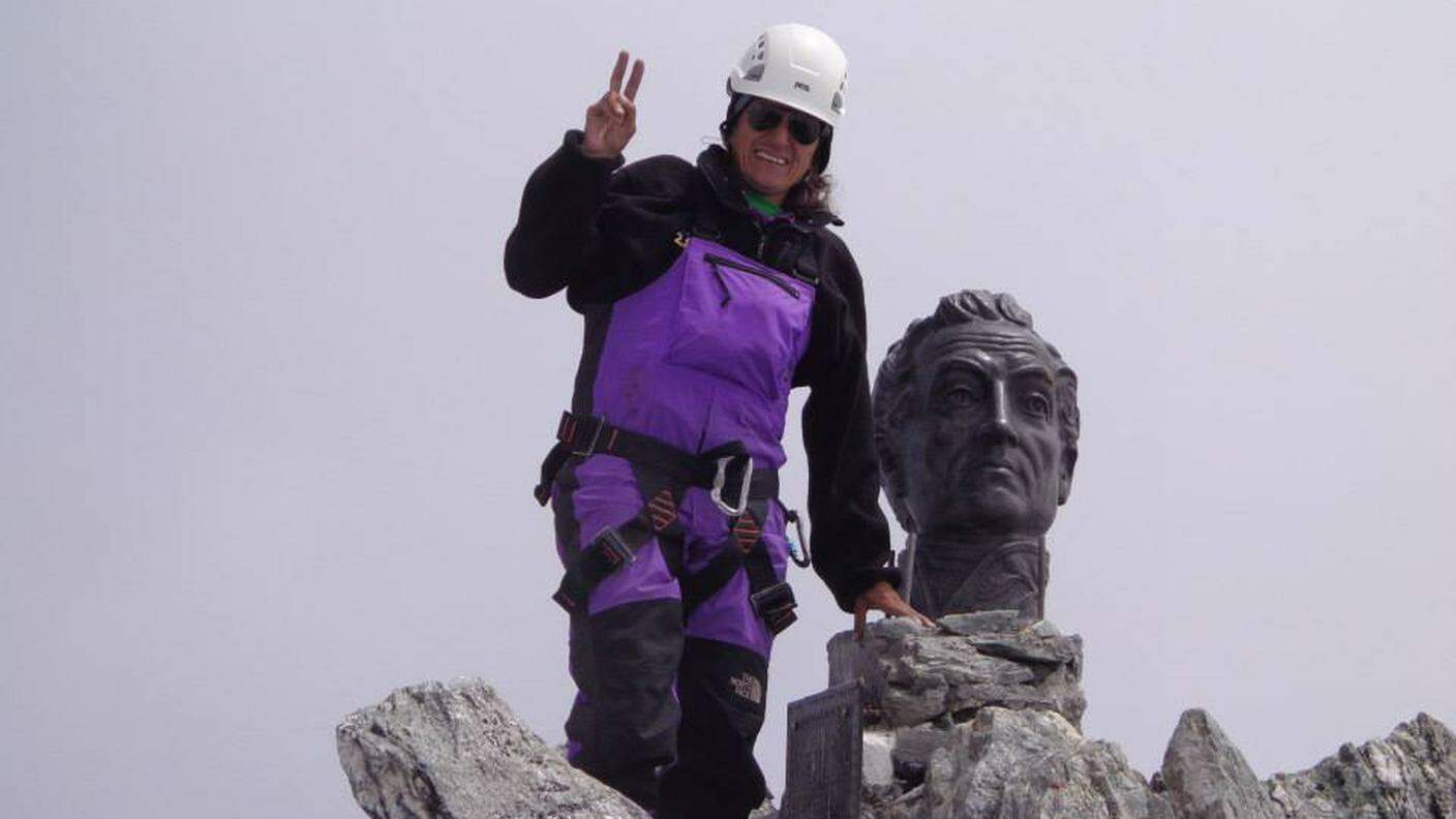 Patrizia Rossi sul Pico Bolivar