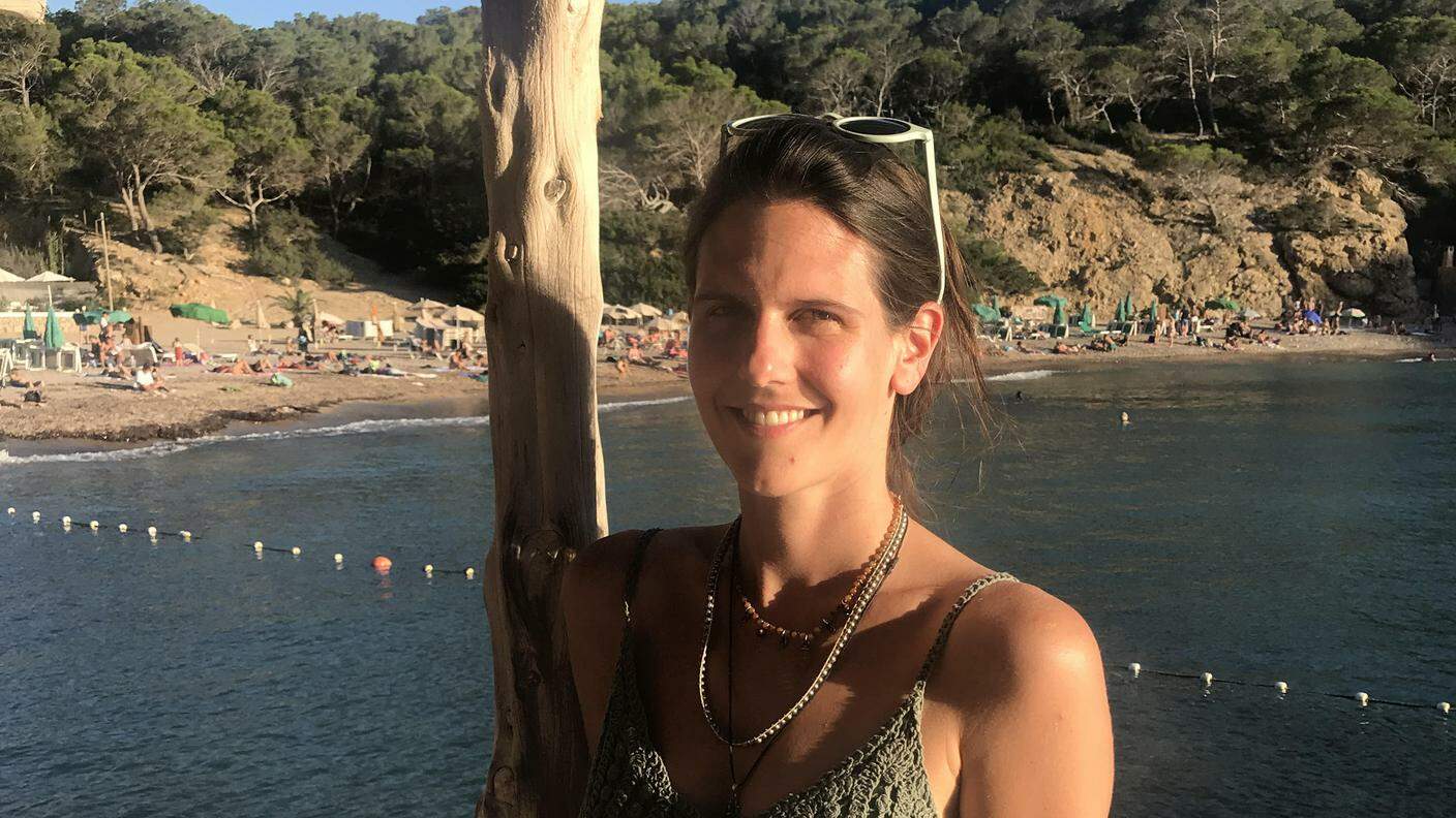 Letizia Ghisletta a Ibiza durante la sua retreat