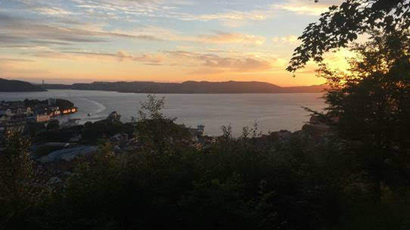 tramonto a Bergen