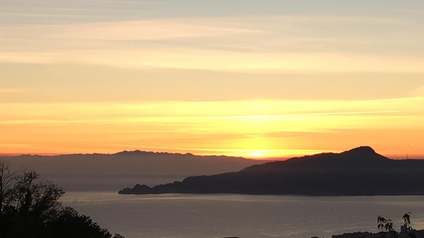 il tramonto da Lavagna