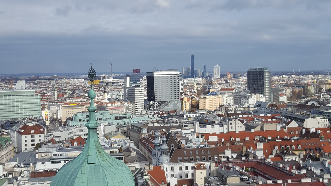 Vienna vista dalla torre dello Stephansdome
