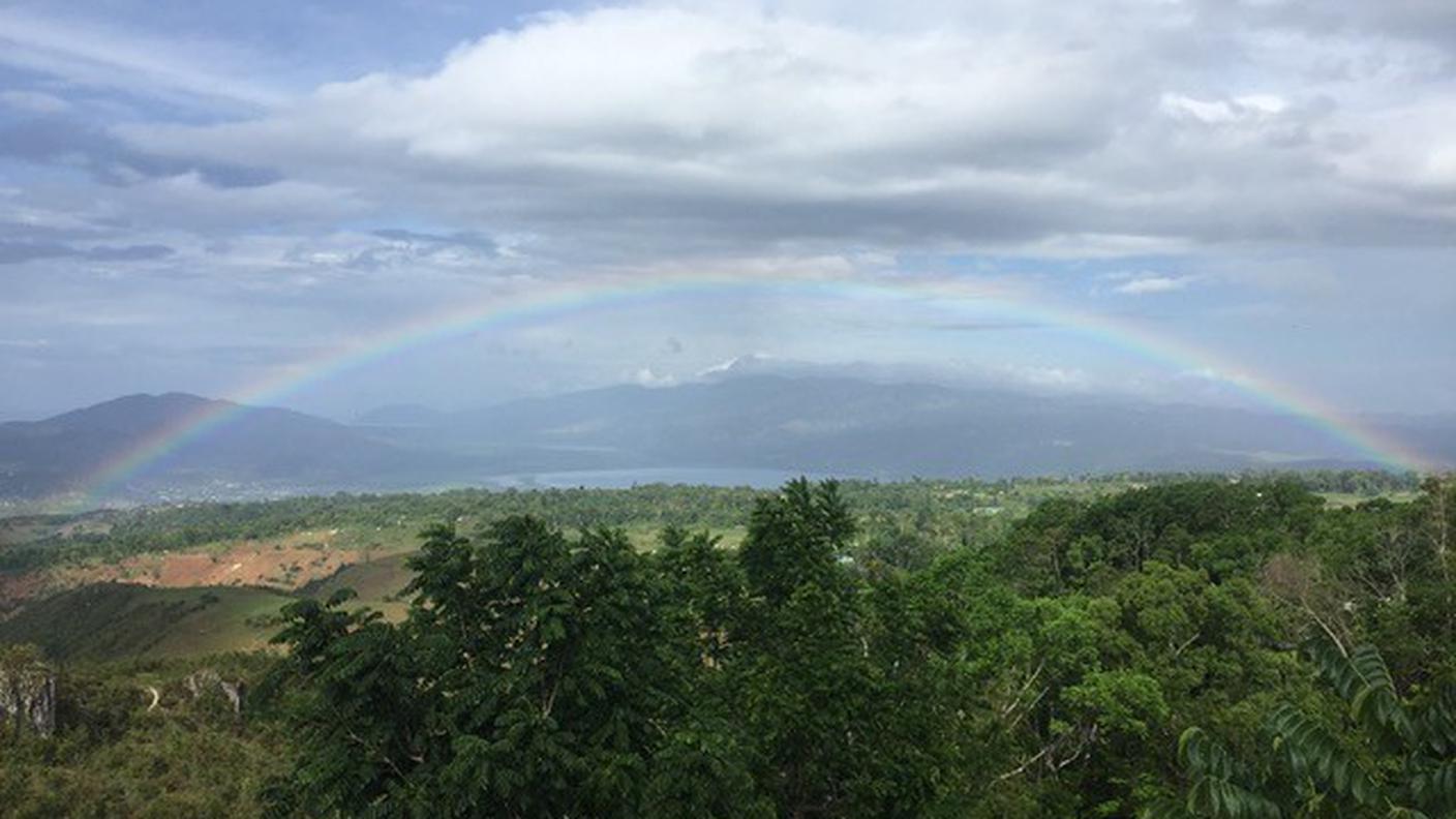 Il panorama dalla casa dei missionari