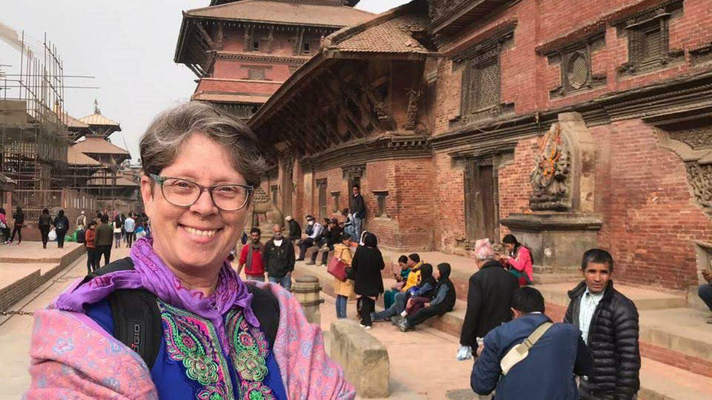Sandra in Nepal nel 2019