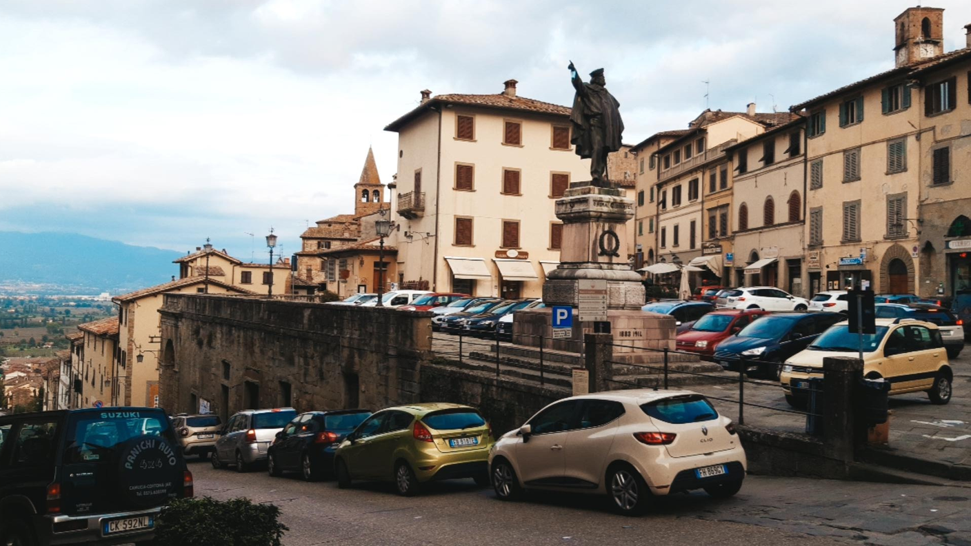 Piazza Garibaldi ad Anghiari