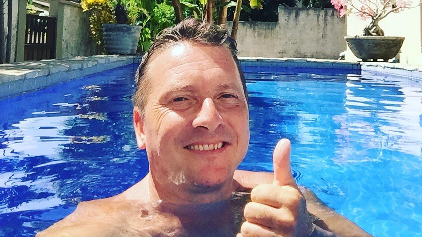 Christian in piscina
