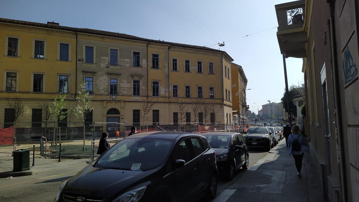La via che Saverio percorre ogni giorno per andare a scuola