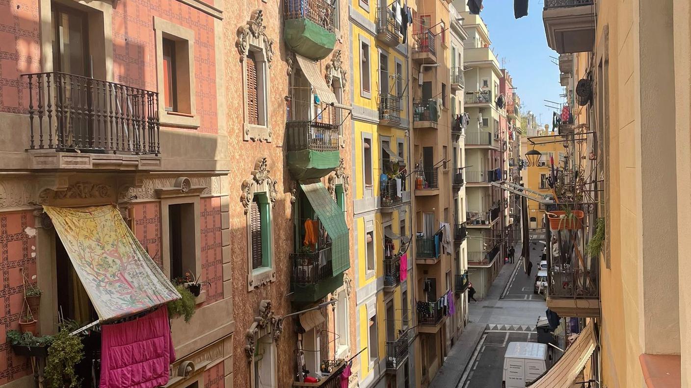 Vista dal balcone di casa