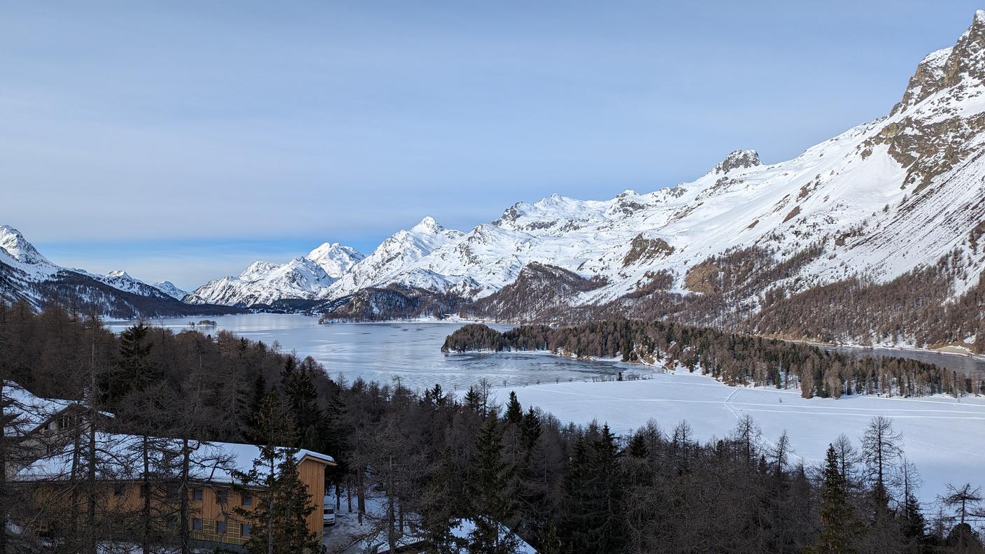 vista st.moritz, alpi