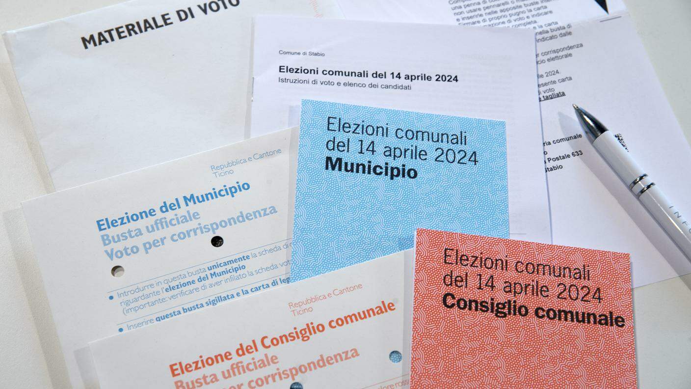 Materiale voto comunali Ticino 2024
