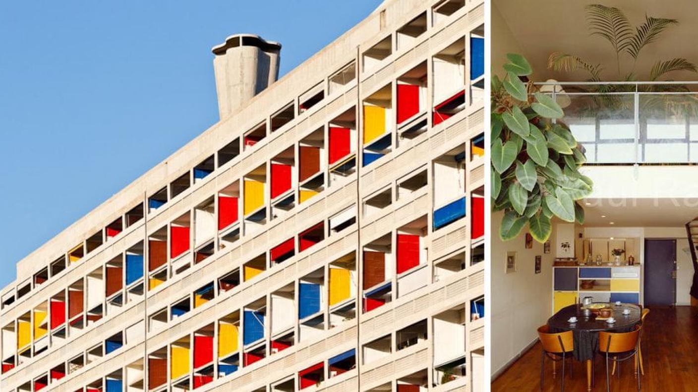 Le Corbusier, Unité d’abitation – Esterno e un interno (1952)