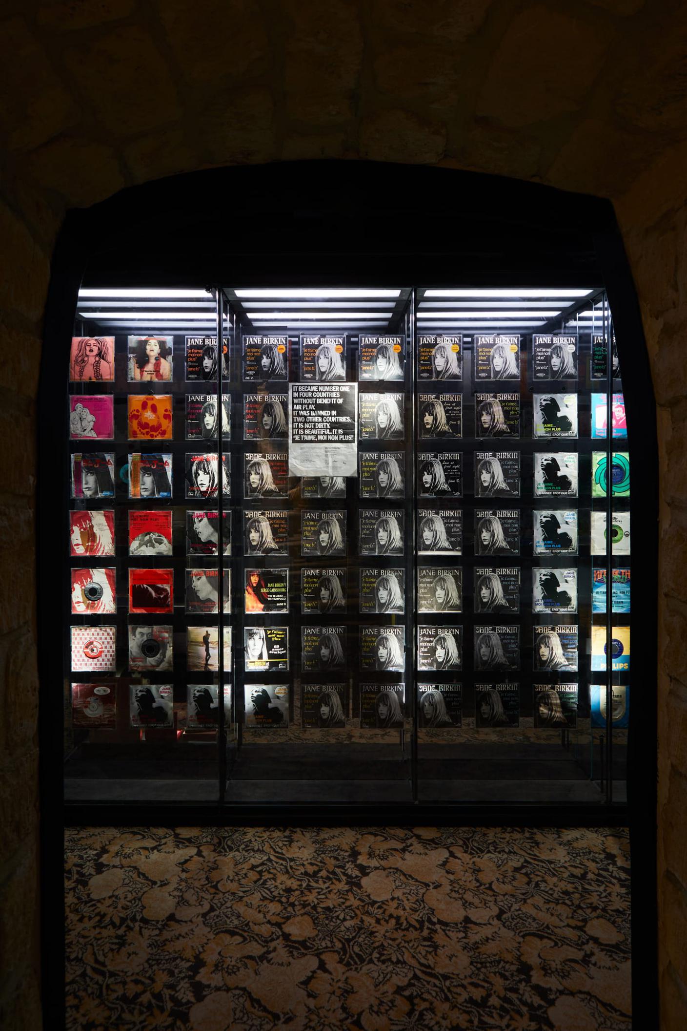 Exhibition view from the first temporary exhibition - “Je t’aime… moi non plus”. © Alexis Raimbault for Maison Gainsbourg, 2023.jpg