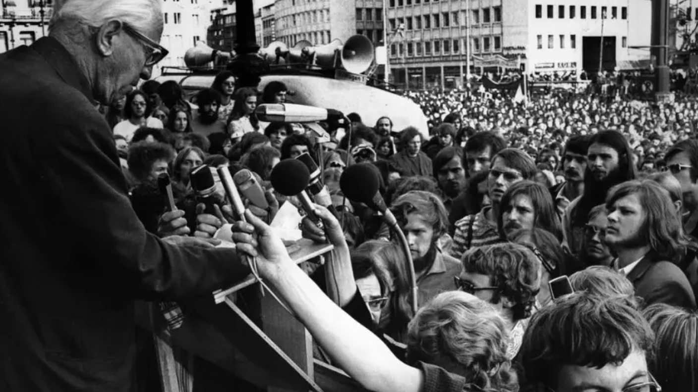 Marcuse parla agli studenti di Francoforte nel 1972