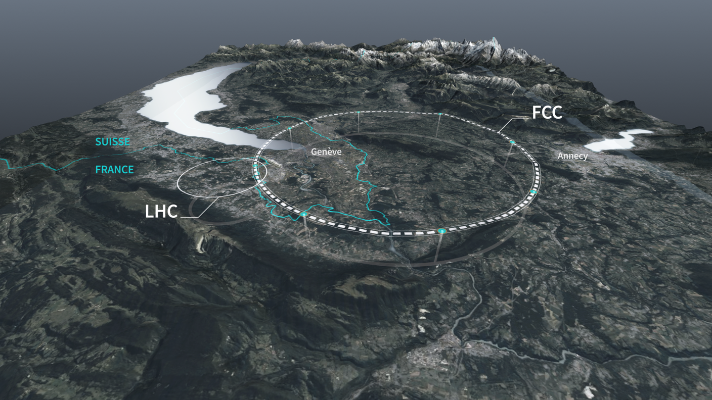 CERN Future Circular Collider FCC - mappa - nomi
