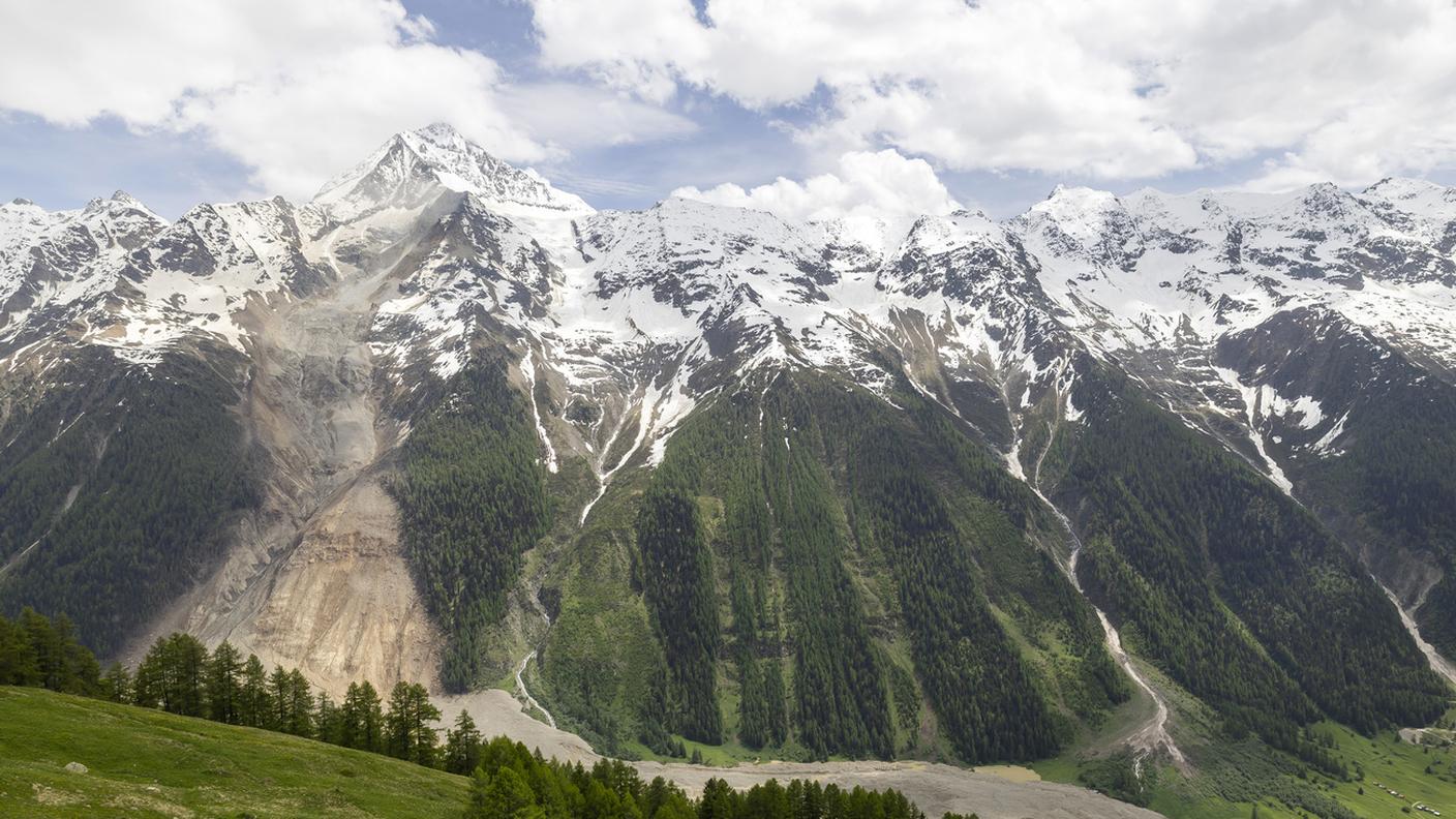 Il Kleines Nesthorn, da dove si è staccata la frana