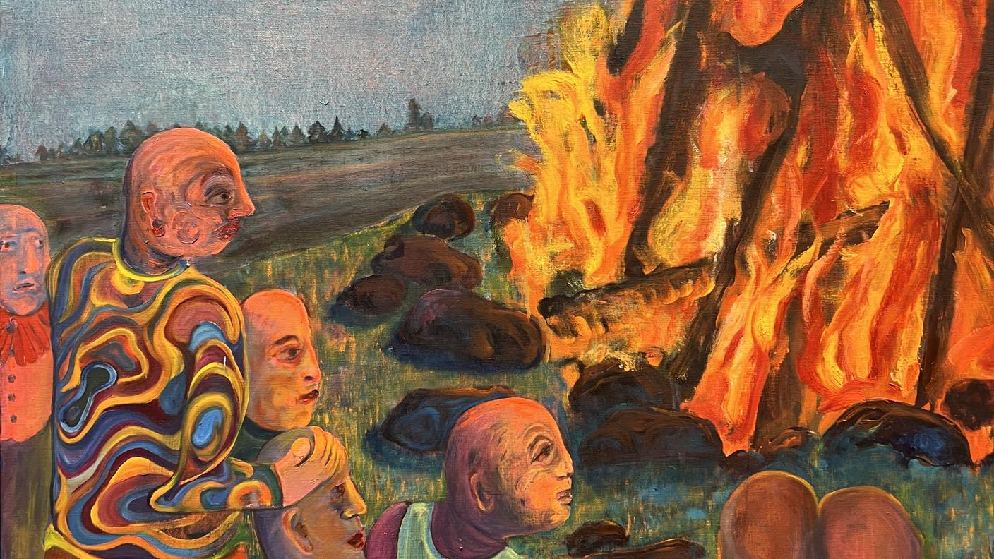 Andriu Deplazes
Bodies Circling Fire, 2025 (Art Basel, Unlimited), dettaglio. 