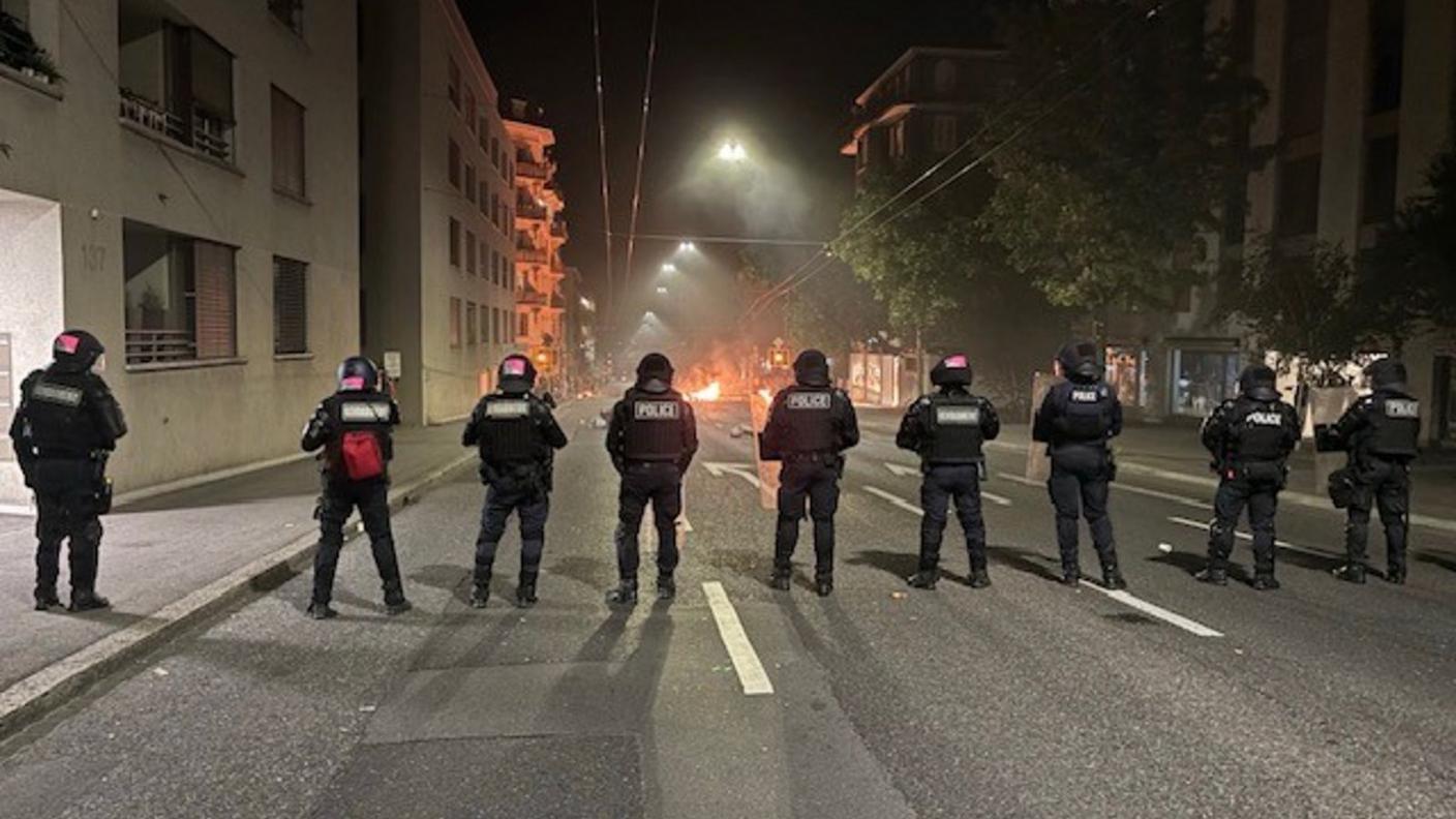 L'operazione di polizia a Losanna