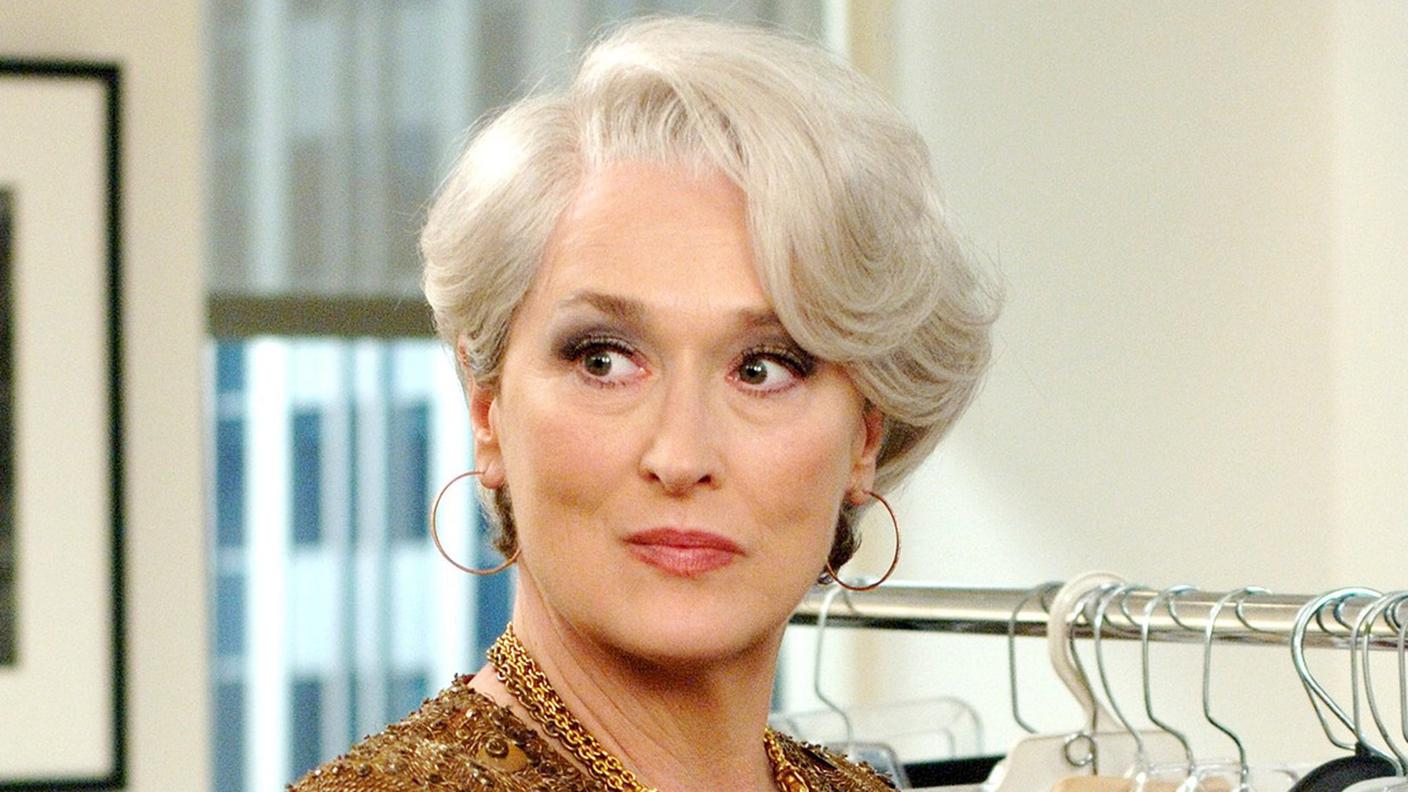 Meryl Streep in una scena del film "Il diavolo veste Prada"