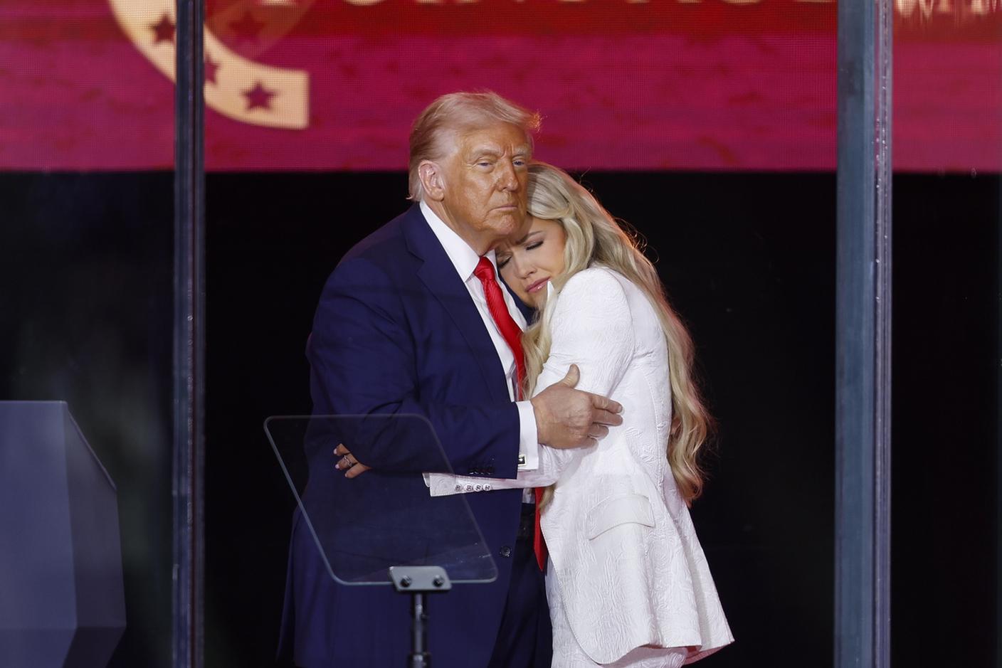 Erika Kirk e il presidente Trump