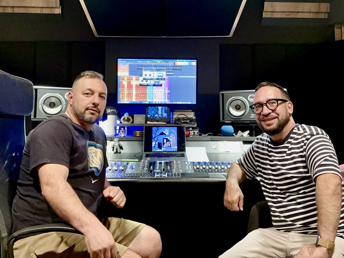 Davide Nevano (a destra) con il produttore Mark Vanzulli