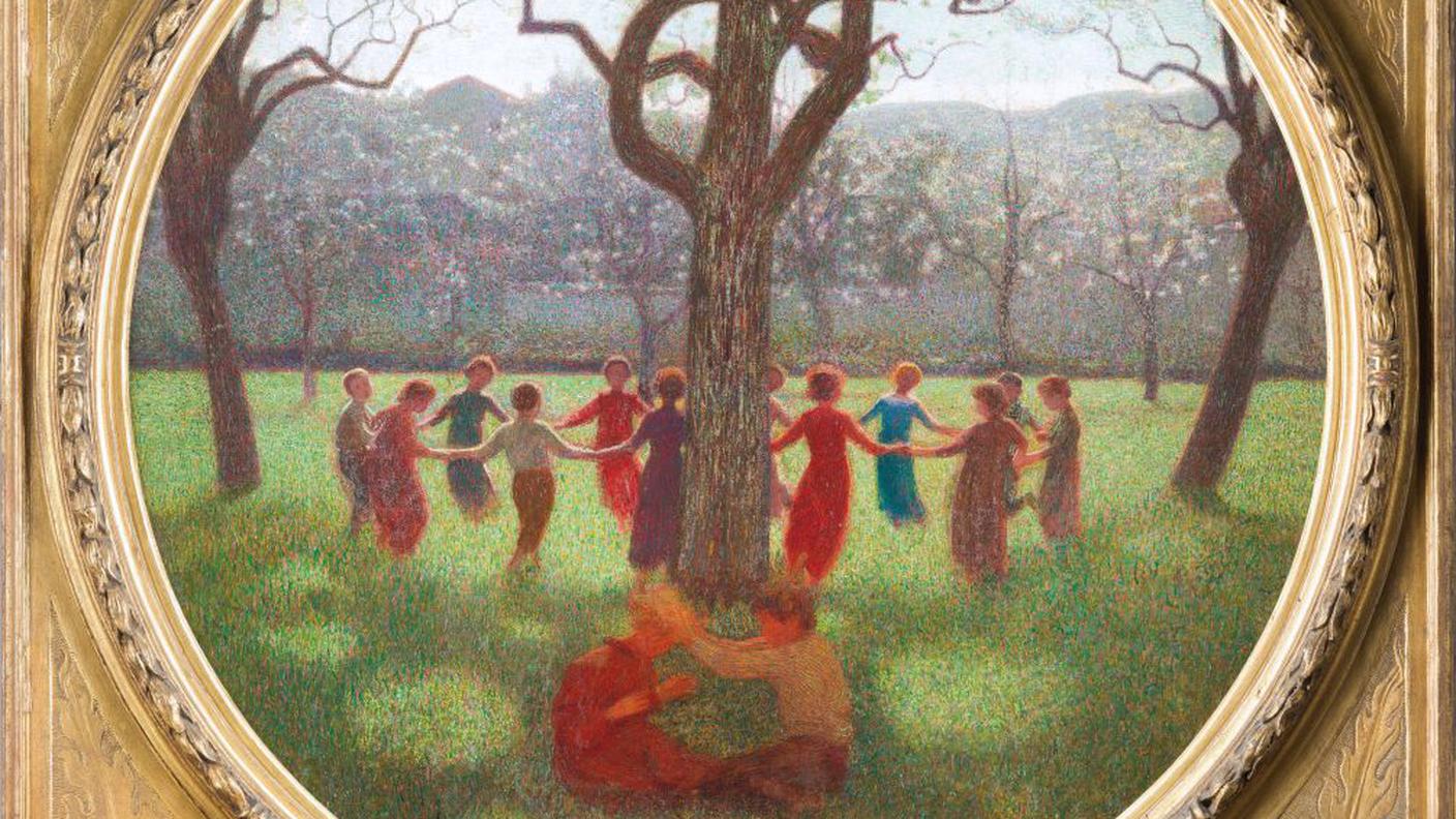 Giuseppe Pellizza da Volpedo, "Idillio campestre (Il girotondo)", 1906