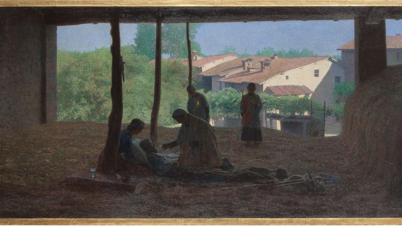 Giuseppe Pellizza da Volpedo, Sul fienile, 1893-1894 