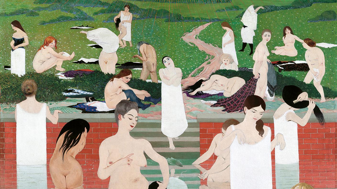 Félix Vallotton, "Le bain au soir d’été", 1892–1893