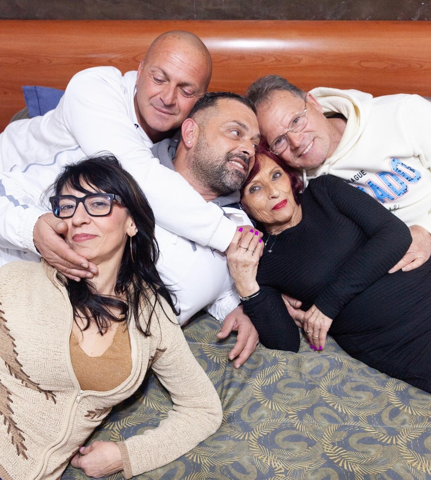 Una foto di amore famigliare