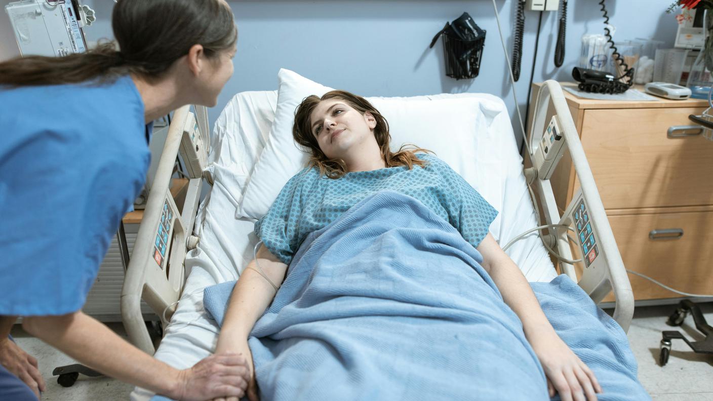 donna in ospedale