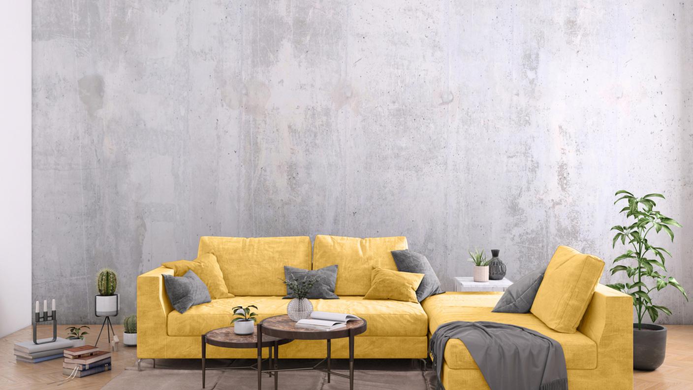 Interni grigi e gialli 