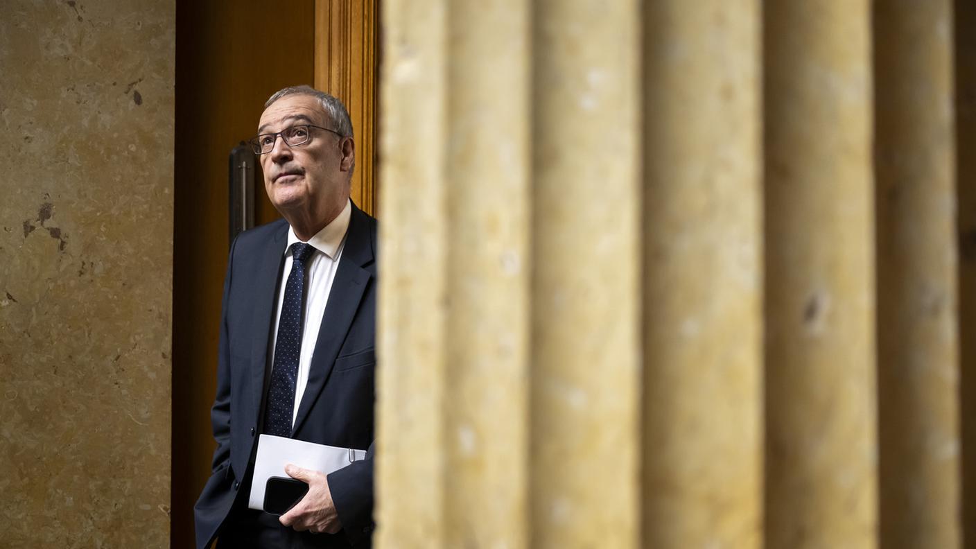 Guy Parmelin oggi in Parlamento