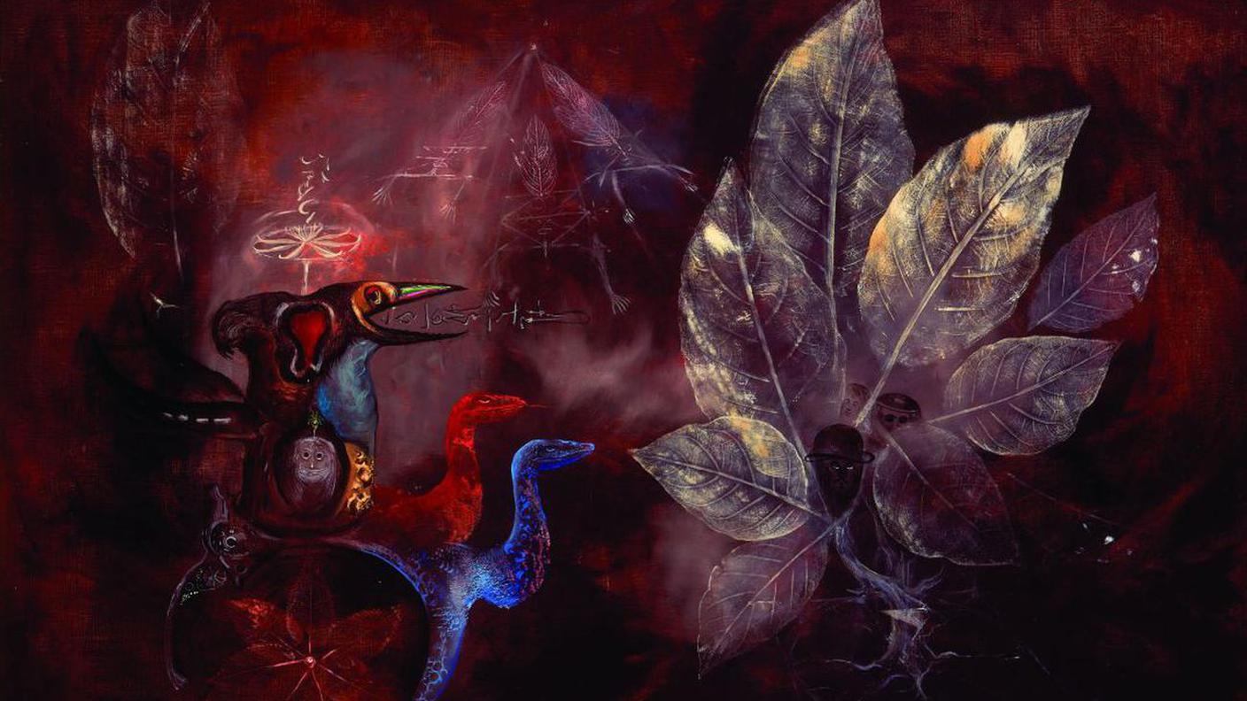 Leonora Carrington, Snake bike floripondio, 1975. Collection Peréz Simón