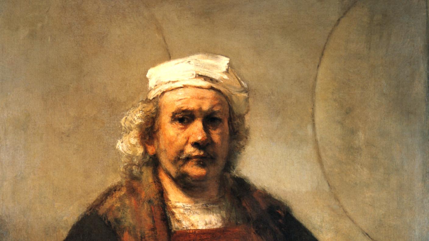 Rembrandt, Autoritratto con due cerchi